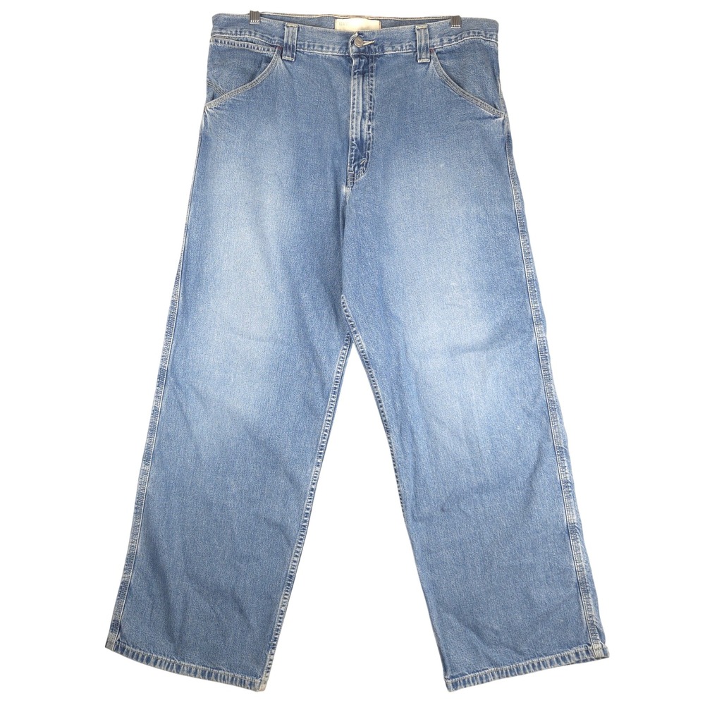 Levis Red Tab Carpenter Jeans Mens Blue Denim Loose Straight 38x32 (Fits 38x31)